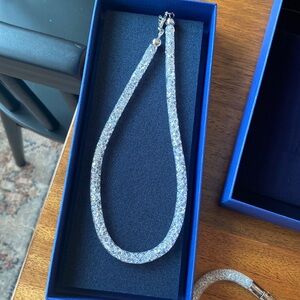 Swarovski Stardust necklace and bracelet set